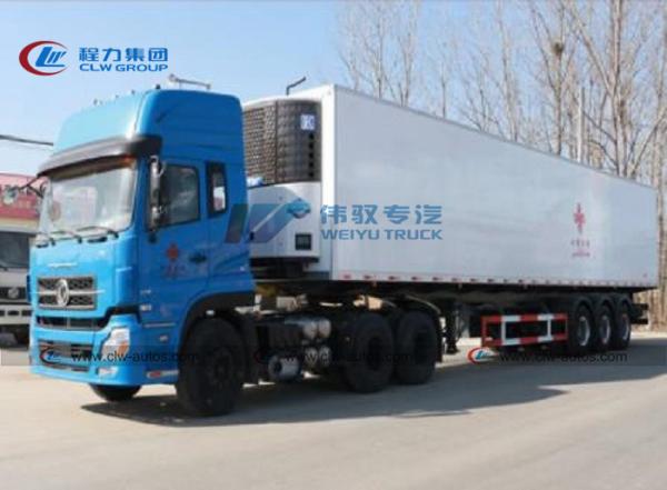 Tracteur de Dongfeng 6x4 avec 40 - du réfrigérateur 50T remorque semi