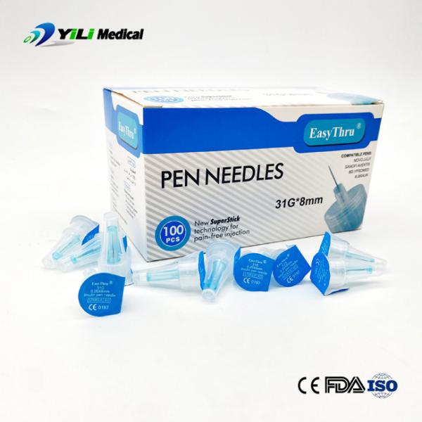 29G 30G 31G Agulha de caneta de insulina Embalagem Bolhas individuais Embalagem Agulhas de segurança