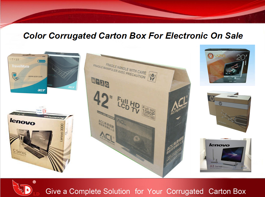 Color Corrugated Carton Box For Electronic On Sale