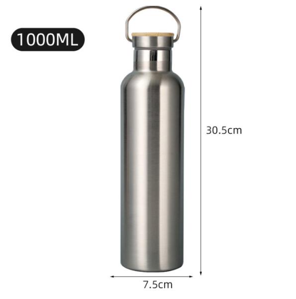Gráfico de garrafas de água duplas isoladas de aço inoxidável clássico 25oz Proof Leak For Travel Gym Sport