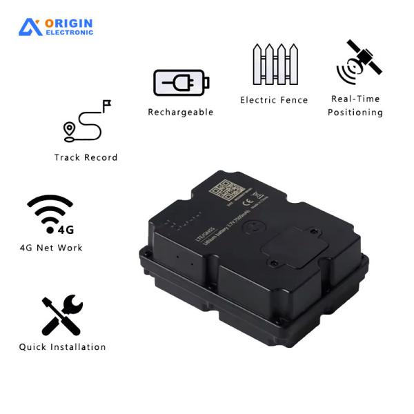 Traceur GPS d'actifs rechargeable 7500mAh pour une surveillance à long terme, avec chiffrement sécurisé des données et stockage de données basé sur le cloud