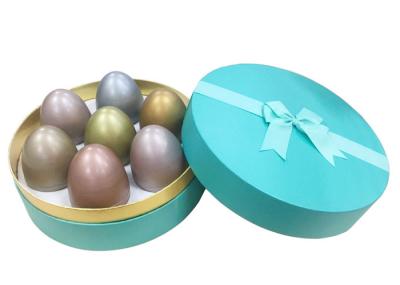 Boîte de bidon de cadeau en métal de cadeau d'oeuf de pâques réglée avec l'écran en soie imprimée