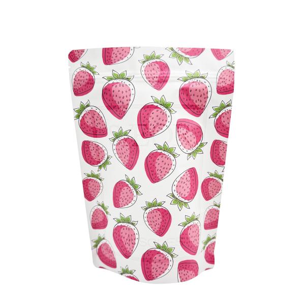 Brightly Printed Foil Coated Waterproof Kraft Paper Stand Up Pouch with Zipper for Food Packaging