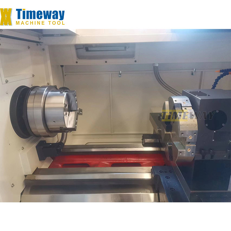 Mini CNC Lathe with Flat Bed Advanced Technology in Egypt 7.5/10 kW Spindle Motor Power