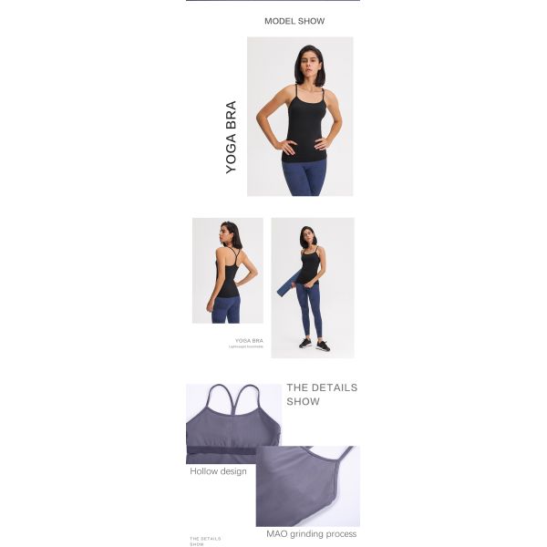 Naked Feeling Yoga Sports Bras Y Back Plus Size Stretchy Fitness Top