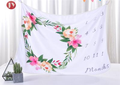 Cute Baby Warm Baby Blanket Milestone Newborn To 12 Months Lovely Soft Polyester 39x39 Inches