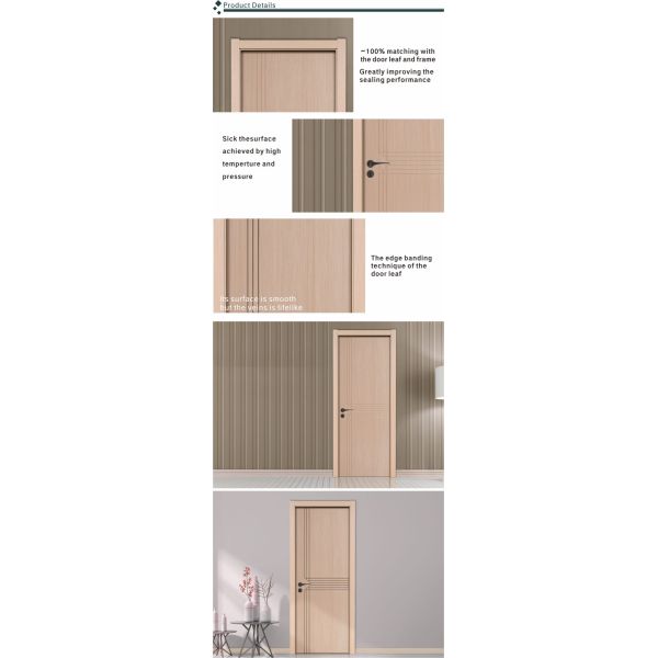 Pu Painting Engineered Wood Doors Exterior 2.1m HDF Flush Door