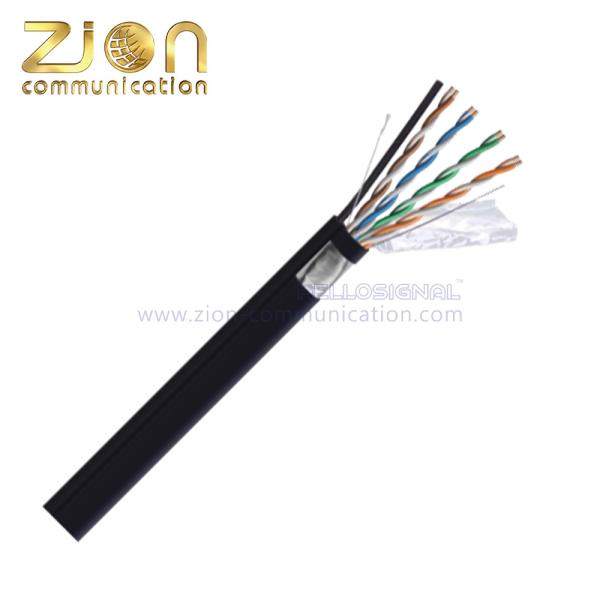CAT 5E de F/UTP porque mensageiro de aço Cable do twisted pair do PE