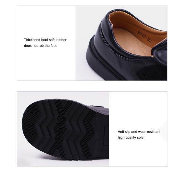 Boy School Uniforms School Shoes Black Formal Leather Shoes Soft Comfortable And Durable
