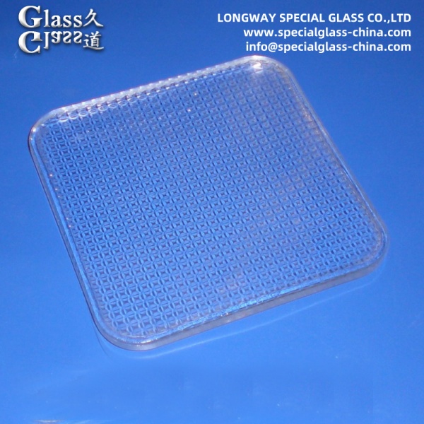 Transparent Pressed Glass Cover Lens For Led Light Lamp Lens Anti Scratch