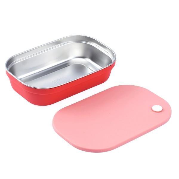 BPA-Free Stainless Steel Bento Box for Kids with Silicone Sleeve
