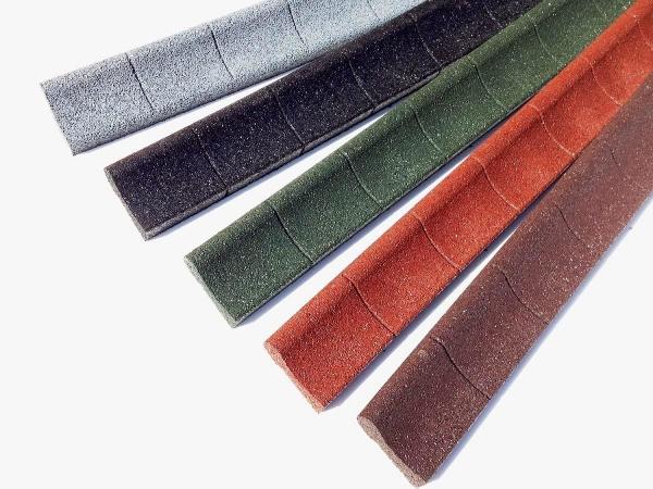 1200*100mm Rubber Landscape Edging Grey / Green Rubber Flower Bed Edging