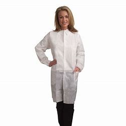 Customized Disposable Visitor Coats CE / ISO9001 Approved For Hospital