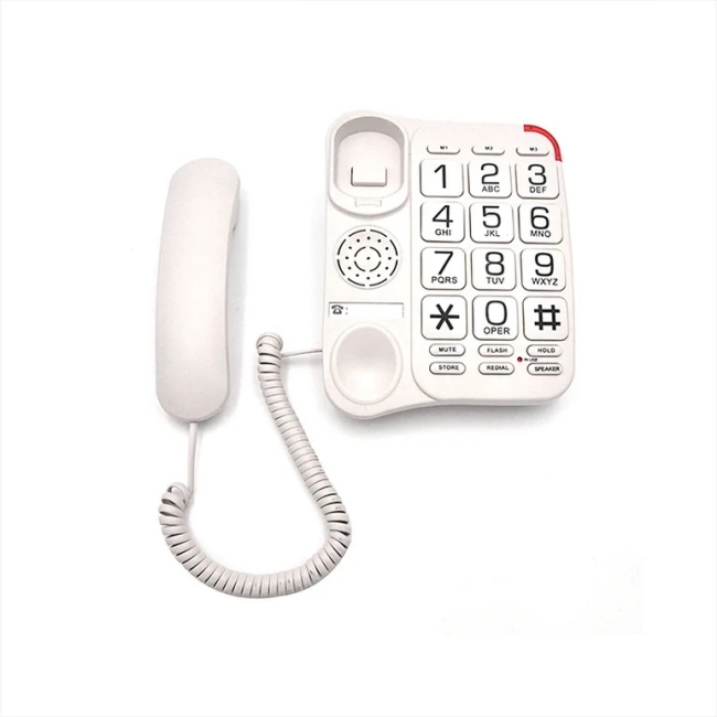 Линия портативная связыванная чернота PSTN телефона связывала телефоны для старшиев