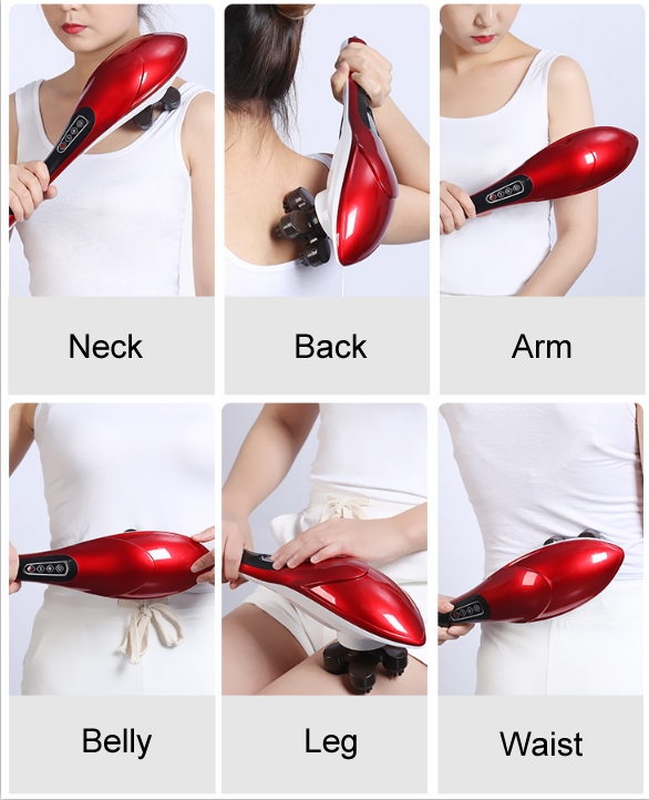 Infrared Hand Held Electric Massager , Back Professional Handheld Massager