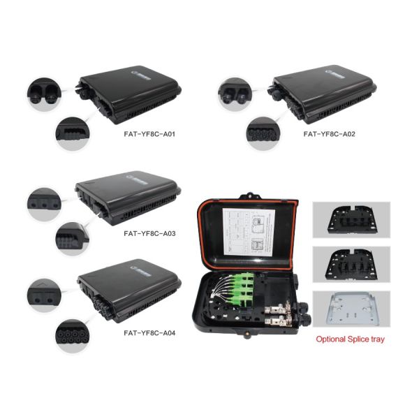 OEM ODM Fiber Access Terminal 8 Core Fiber Distribution Box Outdoor