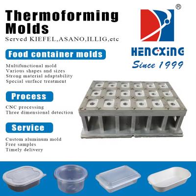 Molde de termoformado de aleación de aluminio Molde multifuncional para contenedores de alimentos