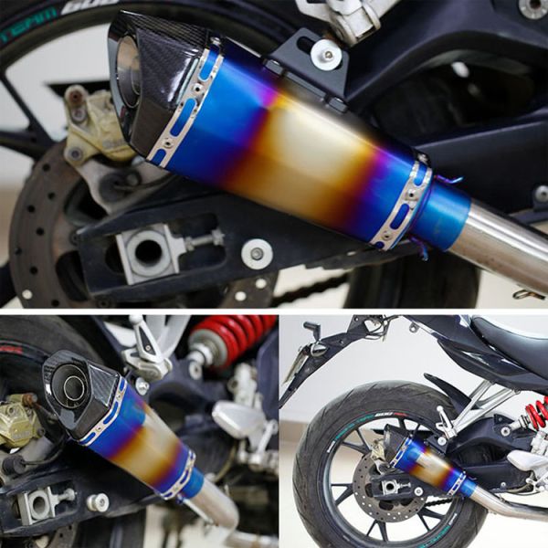 Stainless Steel Exhaust Pipe Modification for Yamaha YZF R15 V3 Custom Design