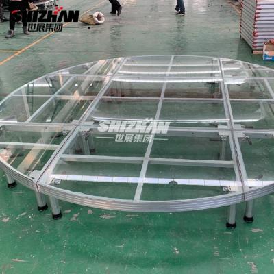 Círculo modular portátil do conjunto fácil de alumínio de vidro acrílico da fase do copo de água