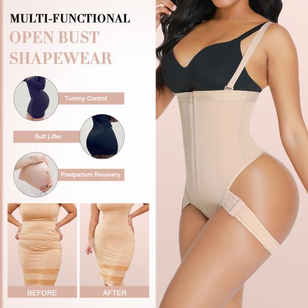 HEXIN 2022 Women's Slimming Tummy Control Thong Shaper Butt Lifter Panties for Adults