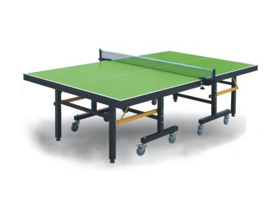 Foldable Competition Table Tennis Table Indoor Green Color With 20*50mm Frame Size