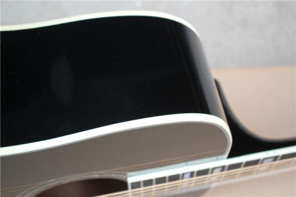 Wholesale custom 41 cherry red/black hummingbird acoustic guitar with rosewood fretboard,Can add fishman pickups