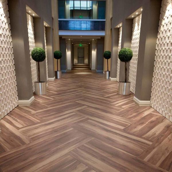 Spc Vinyl Plastic Wood Plank Flooring 4mm Vinyl Plastic Floor Tiles Self Adhesive
