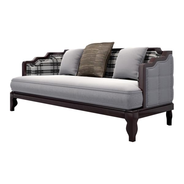 Villa house Lobby furniture of 1+2+3 seat Sofa in fabric Upholstered seating sofa furinture