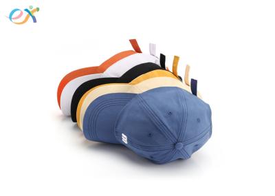 Fashionable Custom Baseball Caps Polyester Fabric Pure Color For Promotional