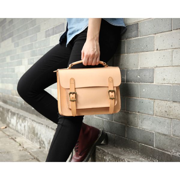 Yellow Oversized Handbags High Quality Handmade Leather Satchel Handbag