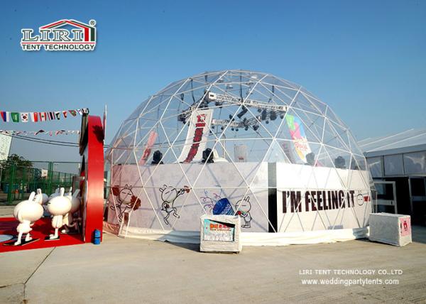 Transparent Geodestic Tent  Event Outdoor Party Tents For Carnival with 16m Diameter