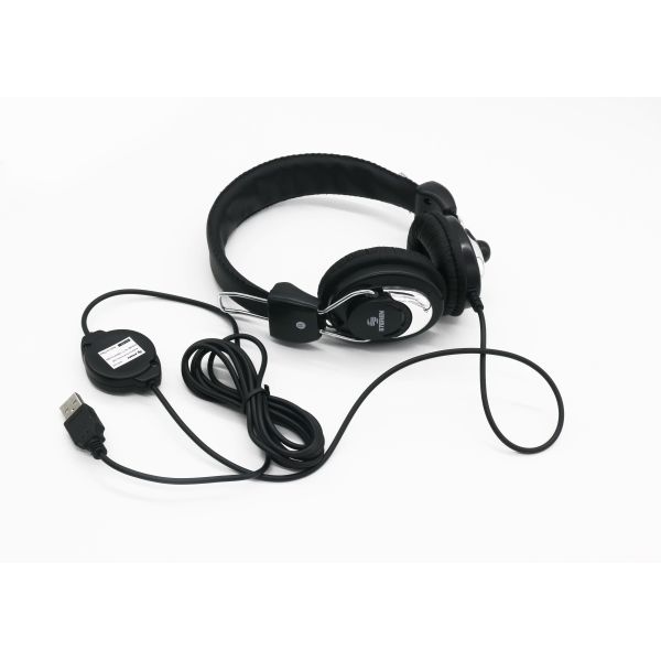 Volume Control 3.5mm Wired Gaming Headphone For  Laptop Education