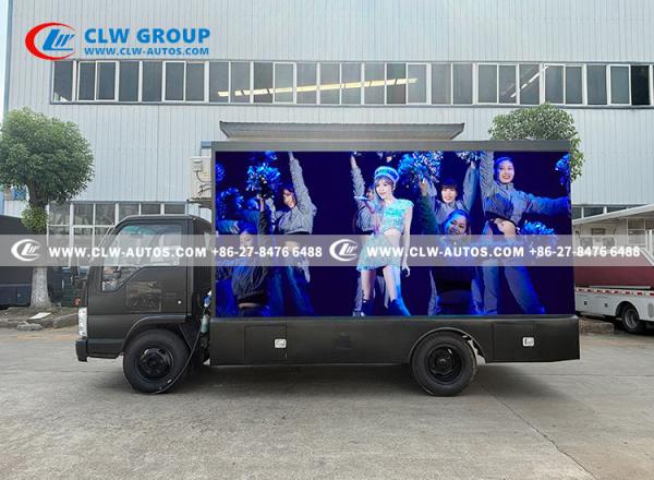 ISUZU 3D Naked Eye Billboard Caminhão de publicidade LED móvel com ar condicionado