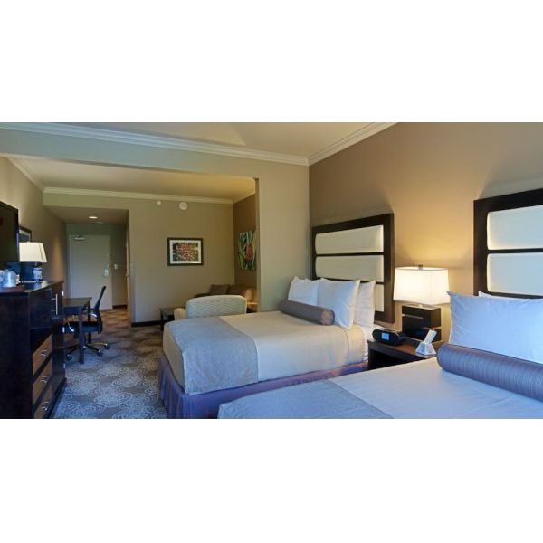 Melamine plywood hotel Guest room furniture liquidators Guest rooms Wall panels with Wood Headboards and Long Desk Table