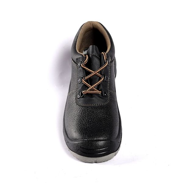 Slip Resistant Puncture Resistant Cow Leather Comfortable PU Sole Worker Safety Shoes