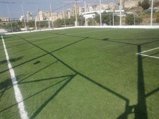 50mm Diamond Shape Football Artificial Grass PE Monofilament Yarn