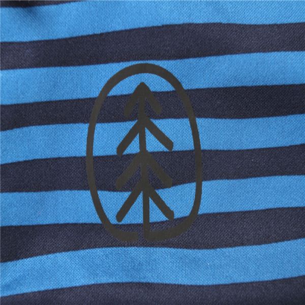 Stockpapa blue Striped Children's Winter Clothes Softshell Hooded Jacket