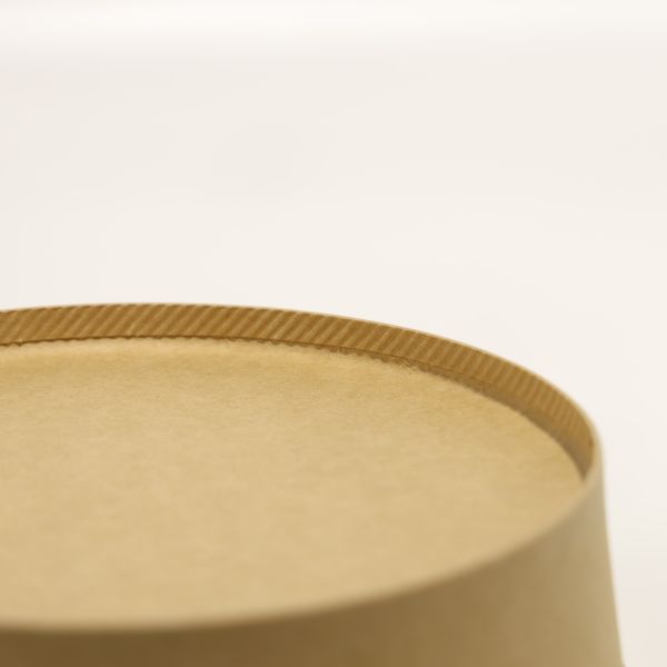 Customized Capacity Kraft Paper Takeaway Box Disposable Soup Bowl With Lid