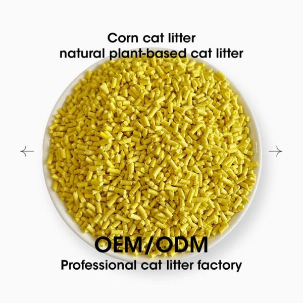Litière pour chat Starhong Corn Tofu 1.5mm-3.0mm Sans poussière et jetable