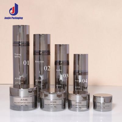 Luxury Plastic Acrylic Essence Cream Bottles 100ml 120ml Empty Cosmetics Packaging Set Skincare Cream Bottles