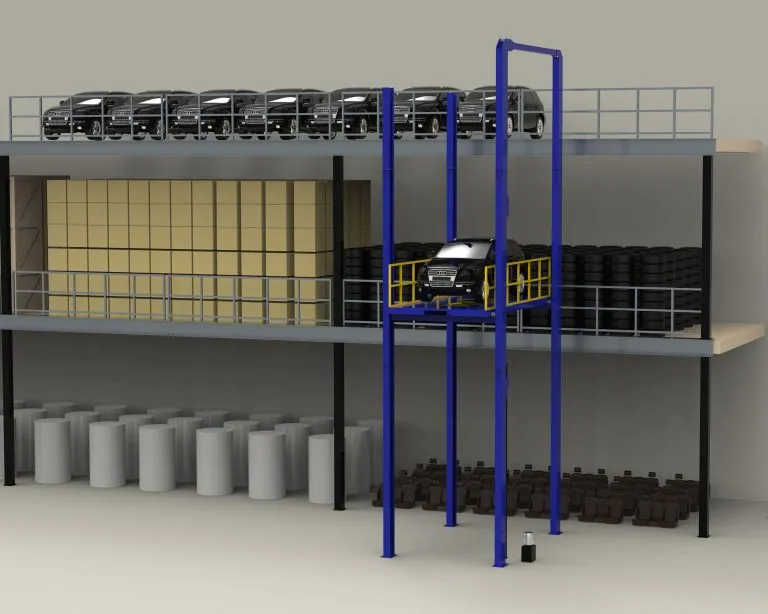 3m-20m Four Post Car Lift 3000KG 5000KG 4 Post Vehicle Lift Hydraulic