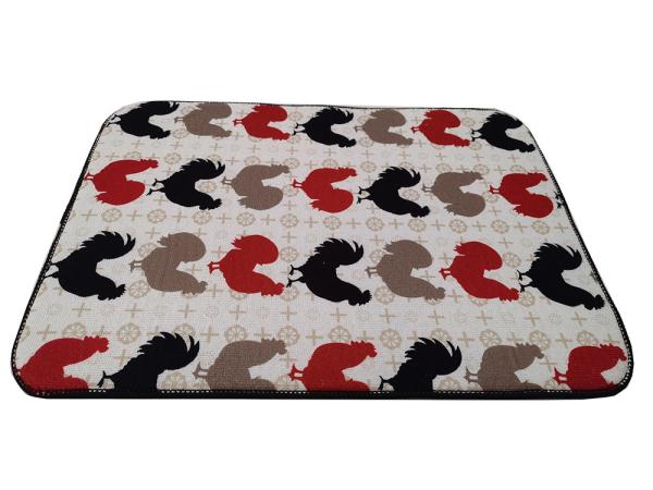 transferência 15x20inch que imprime o prato de Microfiber que seca Mat For Kitchen