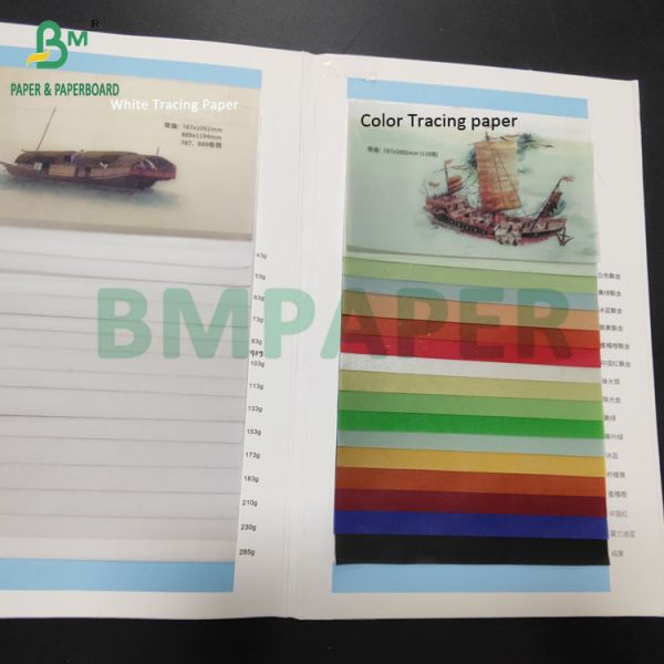 100gsm 120gsm White & Colorful Translucent Tracing Vellum Paper For Drafting