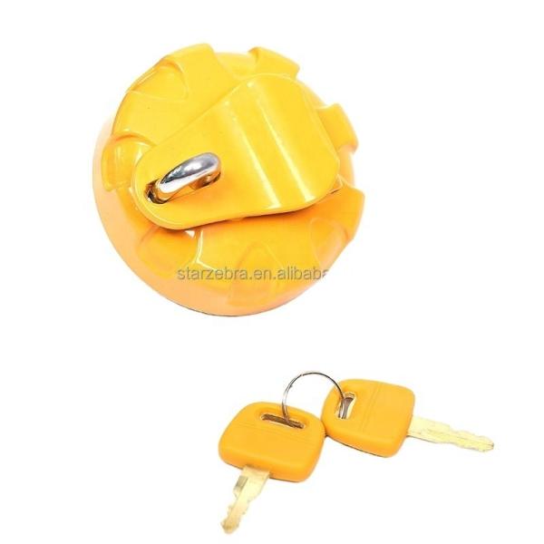 SH200 Anti-theft Fuel Cap Diesel Fuel Tank Cover for Yellow Excavator Sumitomo Excavator Yellow Sumitomo Engine Parts