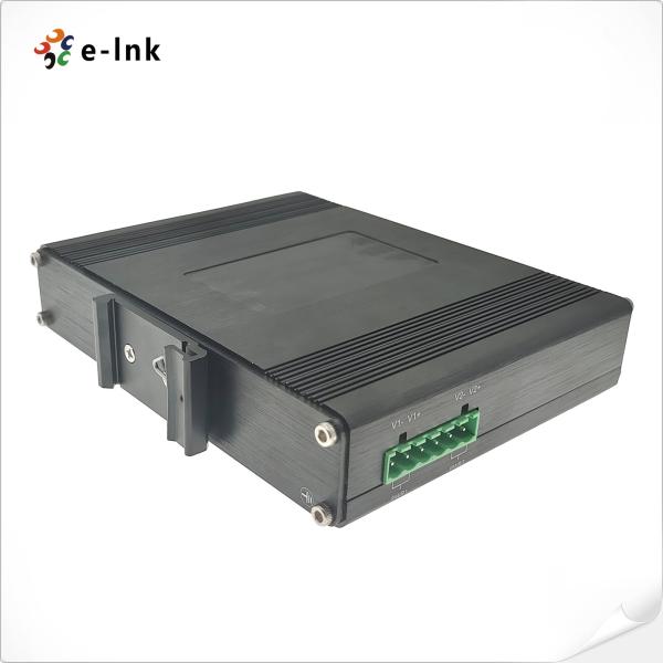 Gráfico Industrial PoE Switch 4 portas 10/100T 802.3at para 2 portas 100FX SC Dual Fiber 20KM