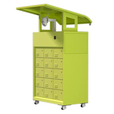 Green Electric Motorcycle Battery Swap Station E Bike Battery Exchange Station