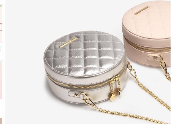 Small round new Korean version of joker women's bag fashion chain style one-shoulder cross-body bags