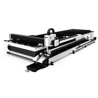 Machine de découpe laser à double usage de tôle et de tube 1500W 4000W 6000W etal
