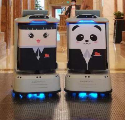 Vídeo móvel do vinho inteligente de Butler Robot Delivery Service técnico