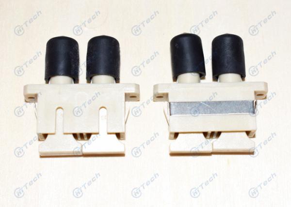 Multi Mode SC-ST Fiber Optic Connector Adapters Plastic Duplex Repeatability 0.2dB